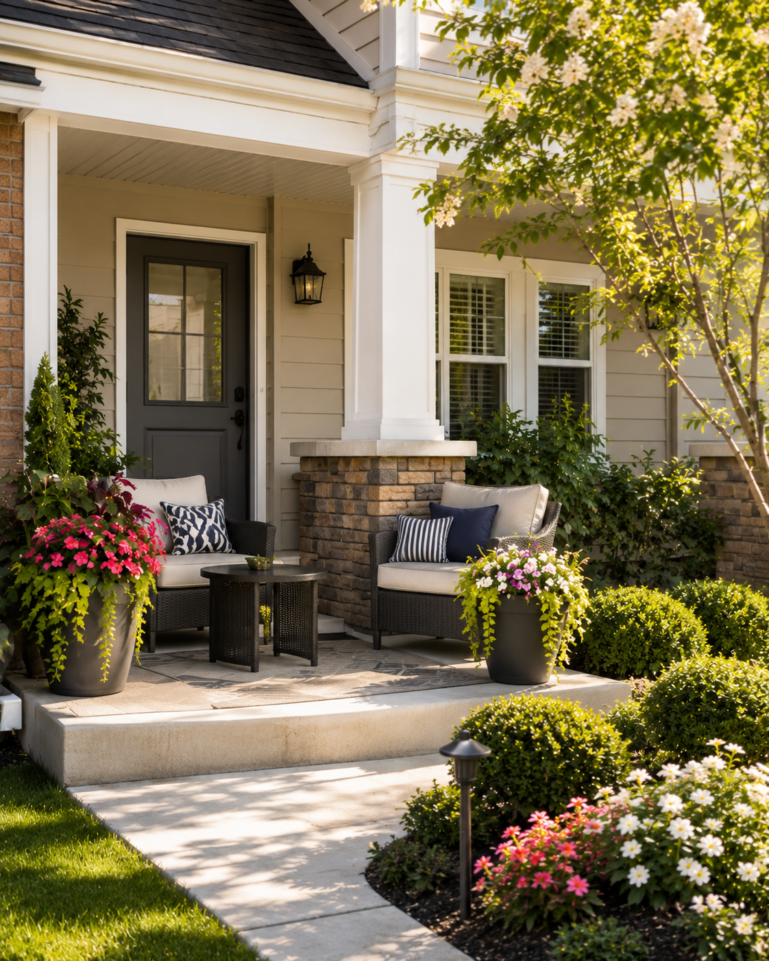 Porch and outdoor planters