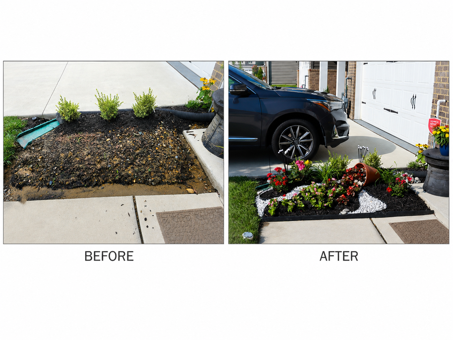 Spill Garden Design before and after