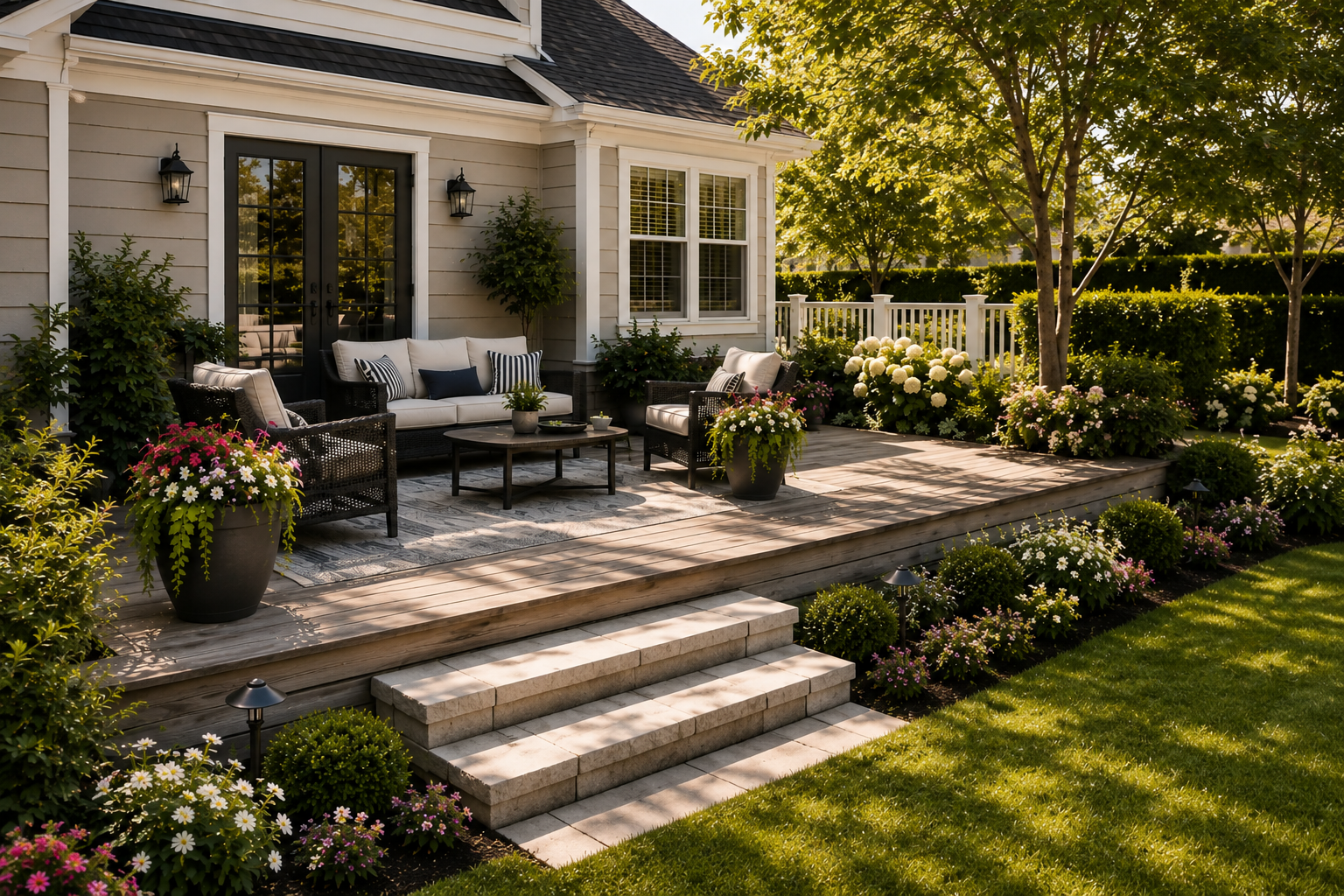 Porch and outdoor planters