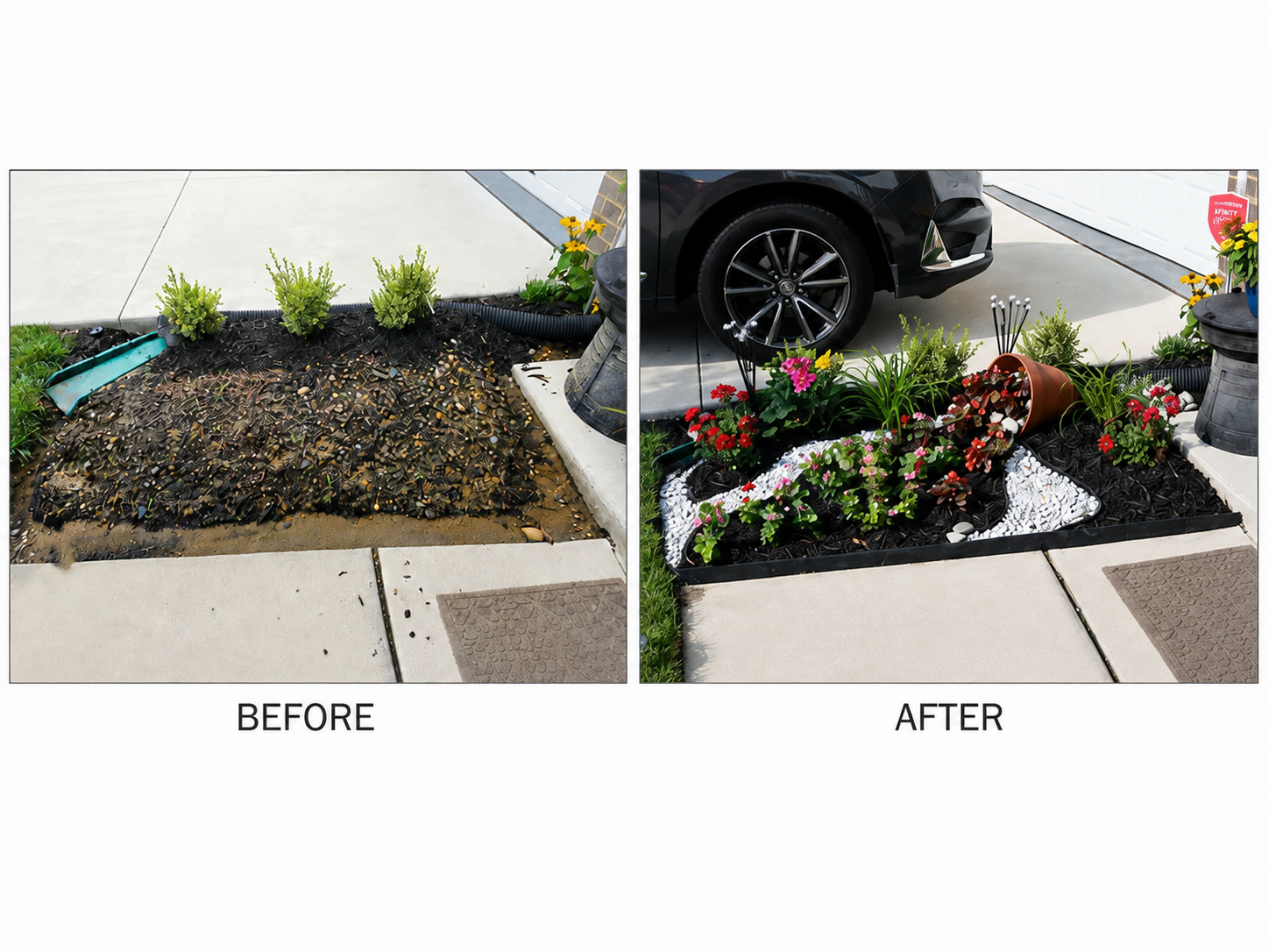 Spill Garden Design before and after